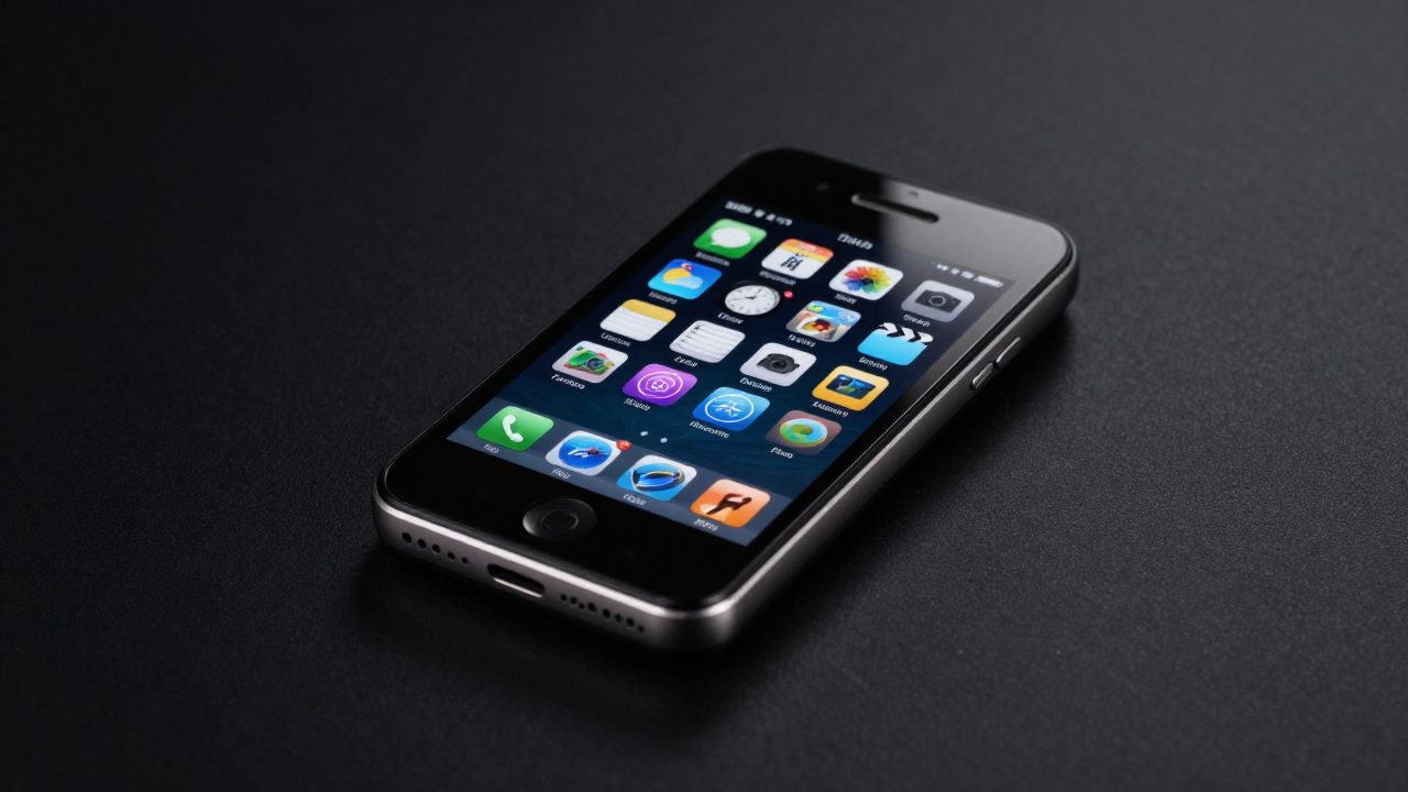 Smartphone tactile noir à l
