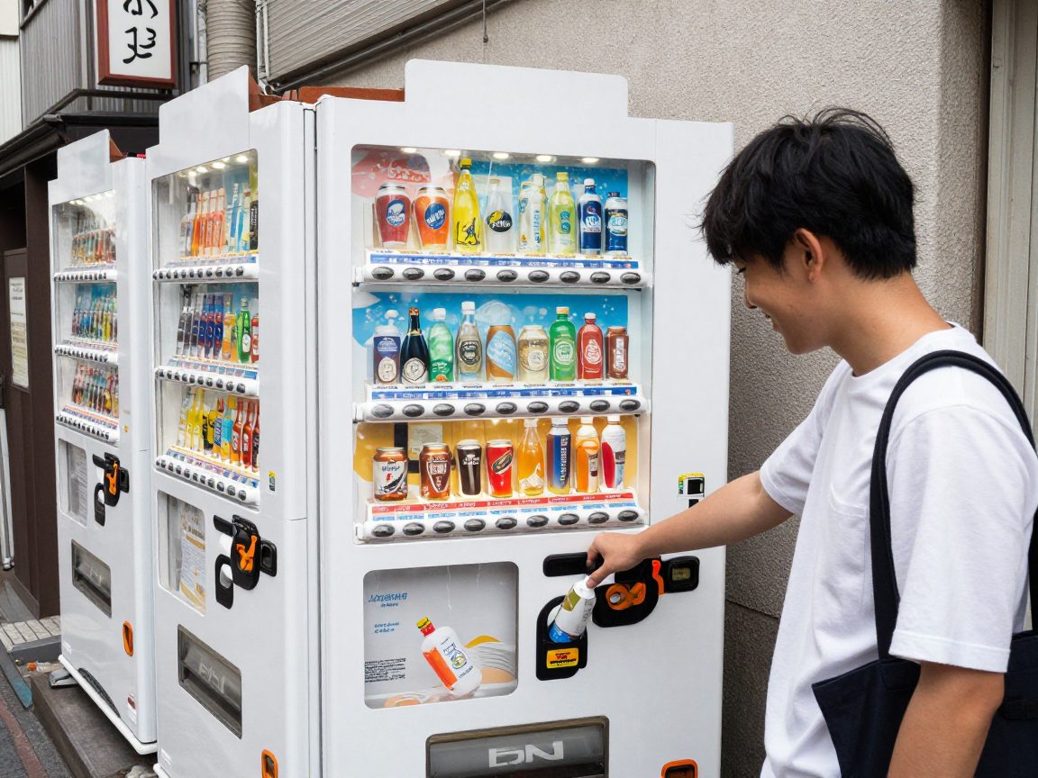 Le modèle japonais : regarder une pub pour une boisson gratuite