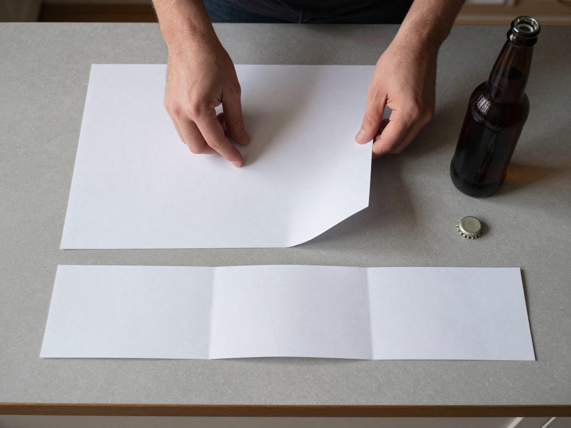 Ouvrir une bouteille avec du papier : la méthode pas à pas